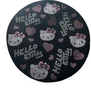 Sanrio.   Hello Kitty Black Hat with Pink and White Accents